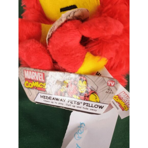 Marvel Comics‎ Iron Man Hideaway Pets Pillow Mini Travel 5" Stuffed Plush New - Picture 5 of 6